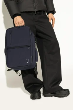 Emporio Armani NAVY BLUE Backpack with logo