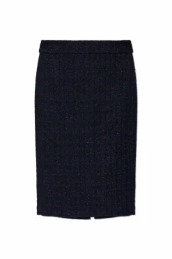 Emporio Armani NAVY BLUE Tweed skirt