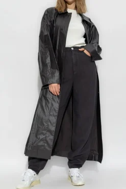 Emporio Armani NAVY BLUE High-waisted pants