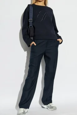Emporio Armani NAVY BLUE Sweatshirt from the Sustainability collection