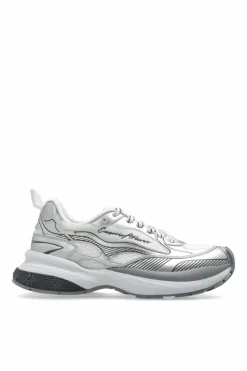 Emporio Armani SILVER Sneakers with logo