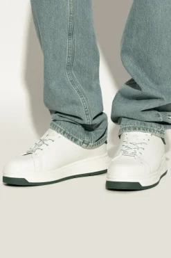 Emporio Armani WHITE Sports shoes on a platform