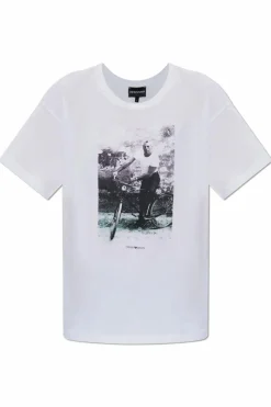 Emporio Armani WHITE T-shirt with print