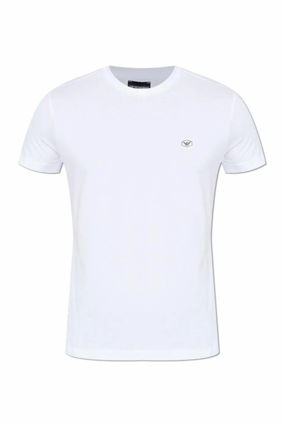 Emporio Armani WHITE T-shirt with logo patch