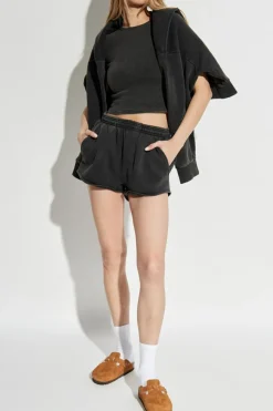 ENTIRE STUDIOS BLACK T-shirt Micro Waffle