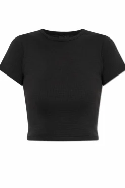 ENTIRE STUDIOS BLACK T-shirt Micro Waffle