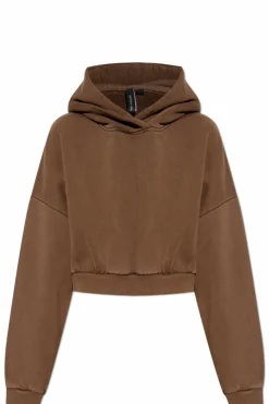 ENTIRE STUDIOS BROWN Short hoodie