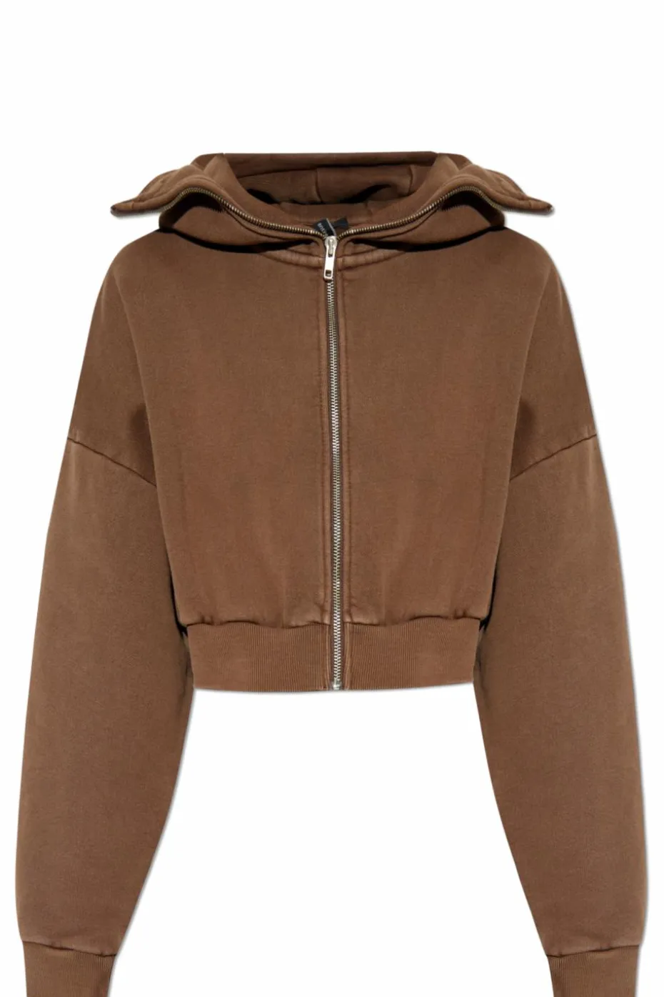 ENTIRE STUDIOS BROWN Short hoodie