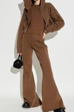 ENTIRE STUDIOS BROWN Short hoodie