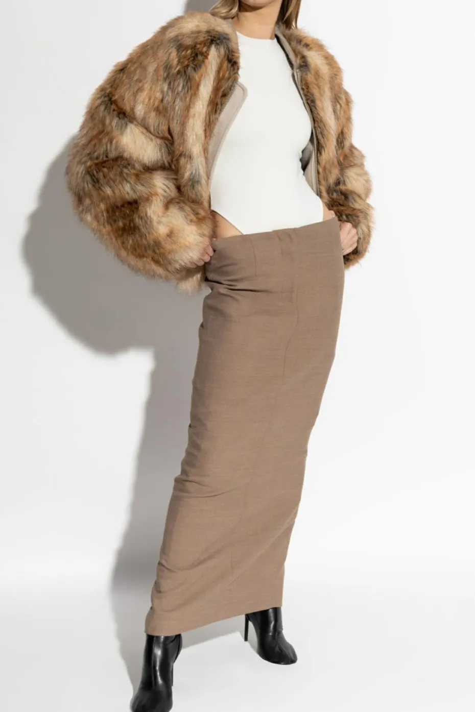 ENTIRE STUDIOS BROWN Skirt Script