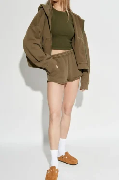 ENTIRE STUDIOS GREEN Shorts Micro
