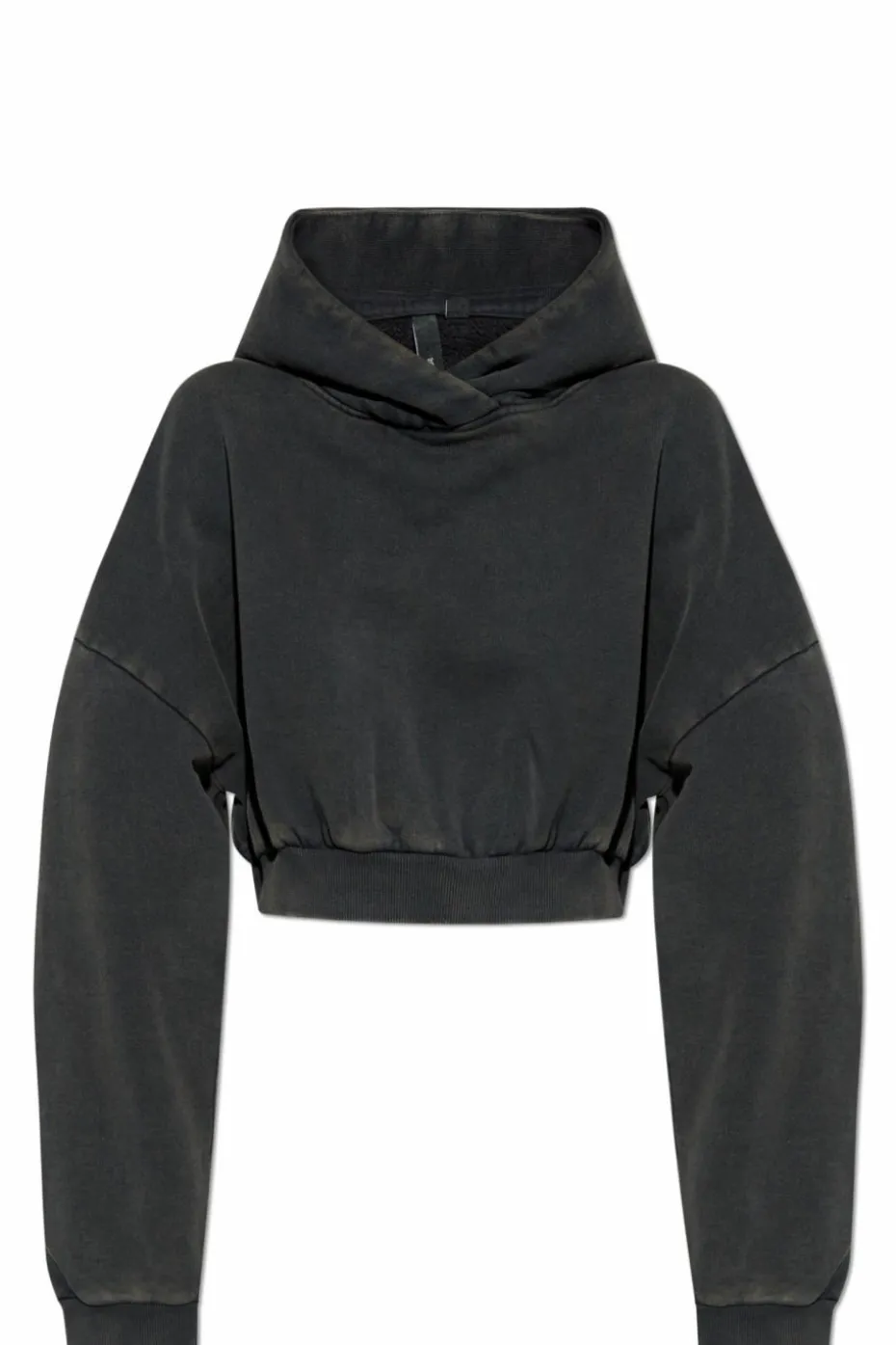 ENTIRE STUDIOS GREY Cropped hoodie