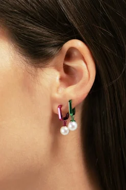 EÉRA PINK Single earring "Candy Mini Pearls"