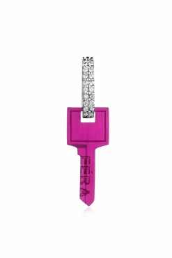 EÉRA PINK Single earring `Key Small`