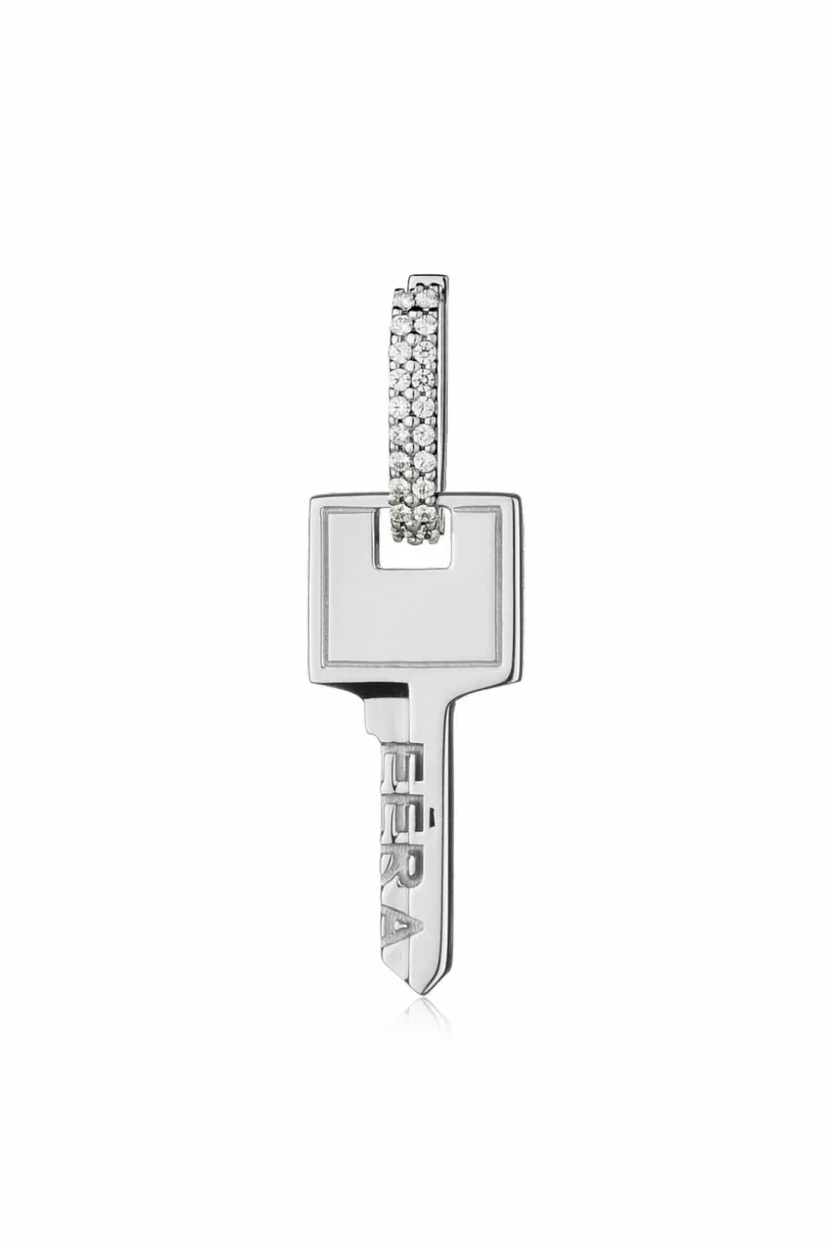 EÉRA SILVER Single earring `Key Small`