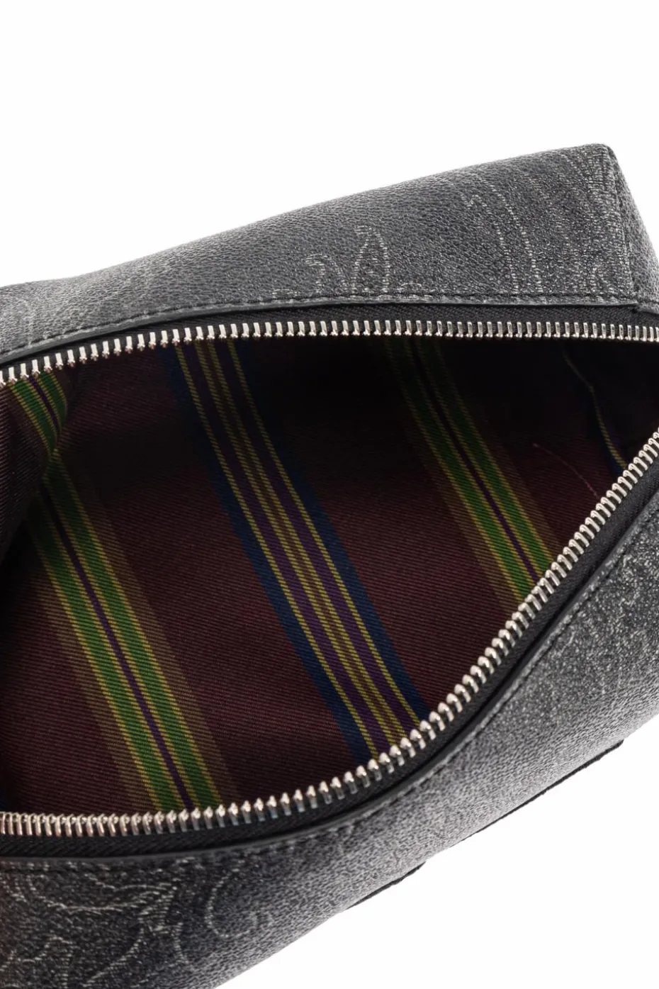 Etro BLACK Cosmetic bag with embroidered logo