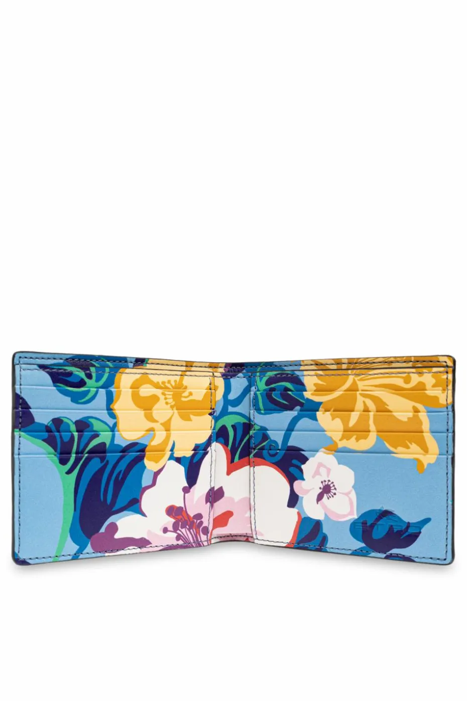 Etro BLACK Wallet with internal print