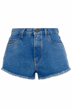 Etro BLUE Denim shorts with vintage effect