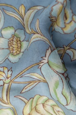 Etro BLUE Floral motif scarf