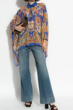 Etro BLUE Loose-fit shirt