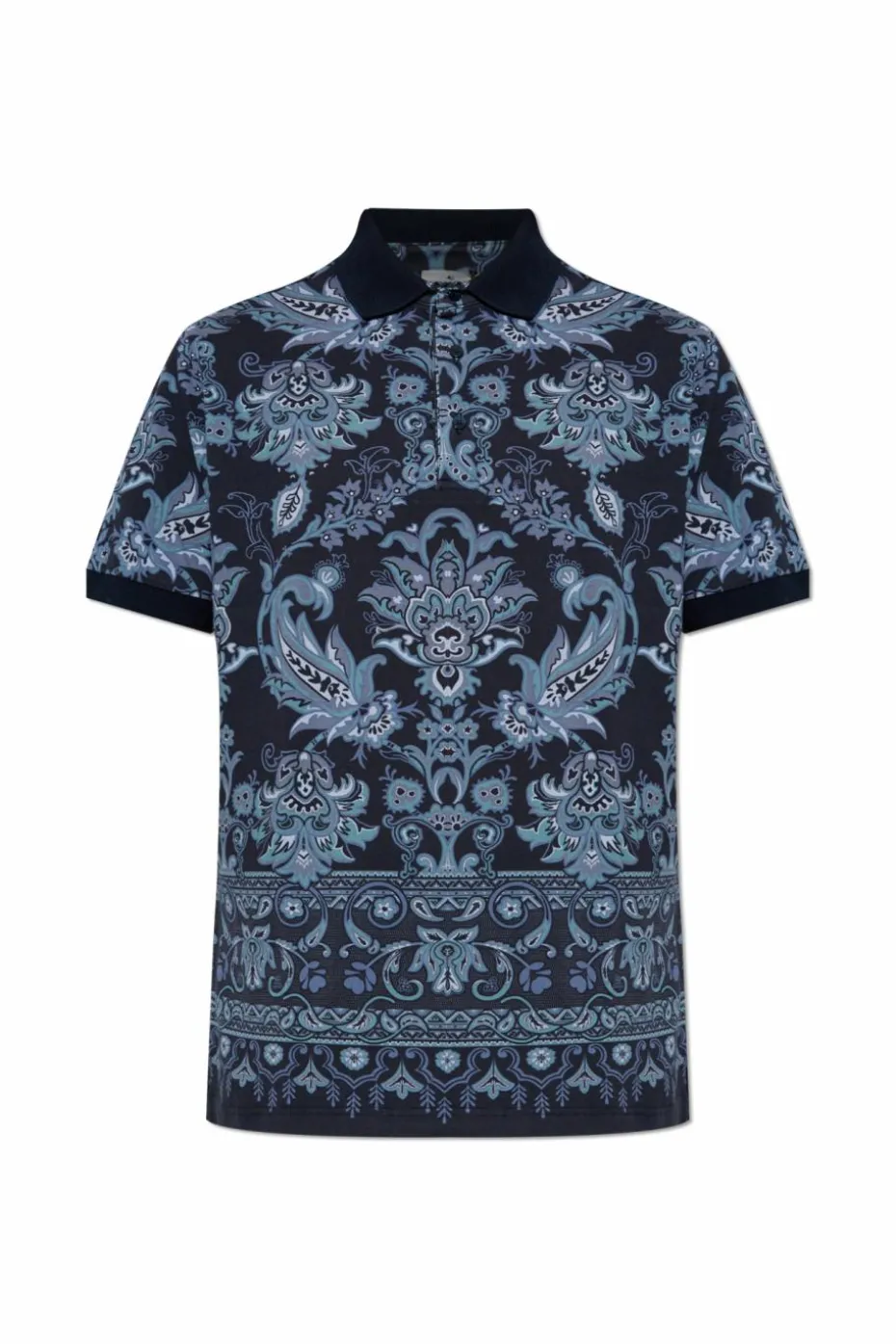 Etro BLUE Patterned polo