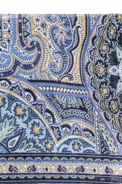 Etro BLUE Patterned scarf