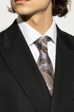 Etro BLUE Patterned tie