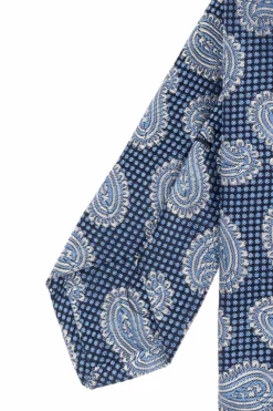 Etro BLUE Patterned tie