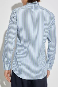 Etro BLUE Shirt with striped pattern