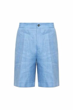 Etro BLUE Shorts with pockets