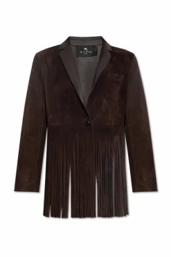 Etro BROWN Leather jacket