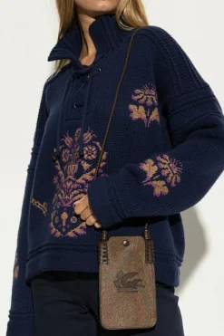 Etro BROWN Phone bag