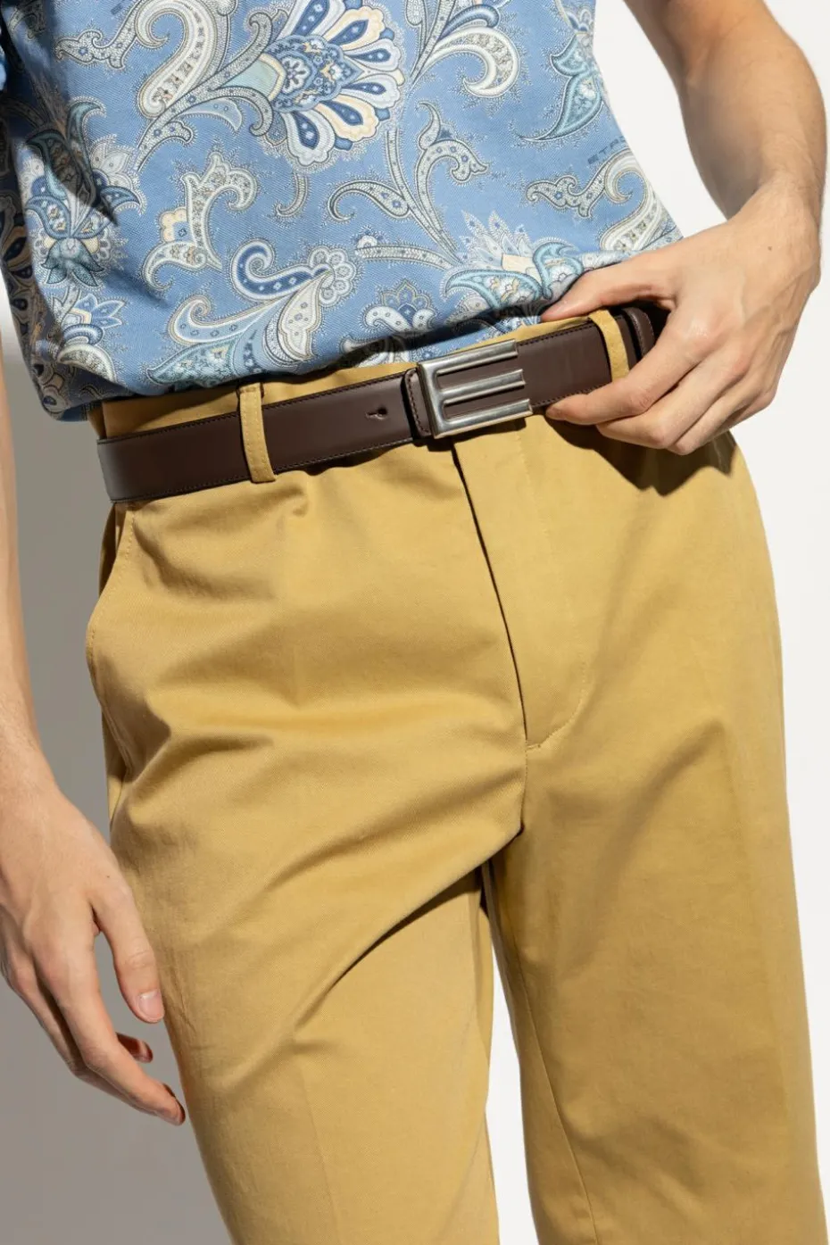 Etro BROWN Reversible belt
