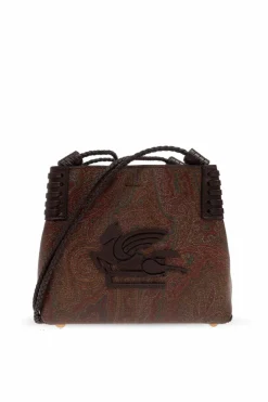Etro BROWN Shoulder bag Libra Mini
