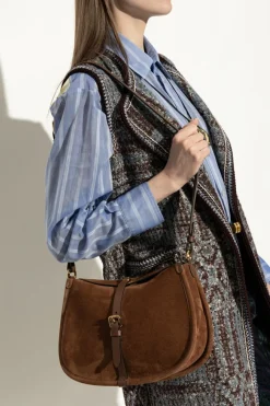 Etro BROWN Suede shoulder bag