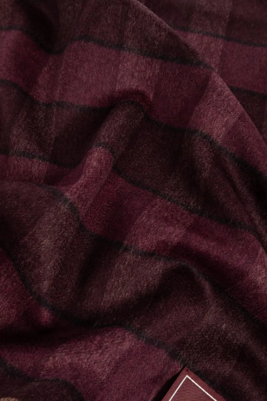 Etro BURGUNDY Checked scarf
