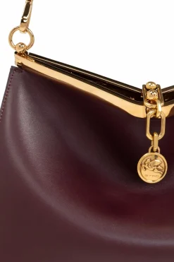 Etro BURGUNDY Shoulder Bag `Vela M`