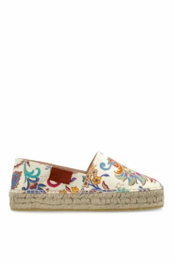 Etro cream Platform espadrilles