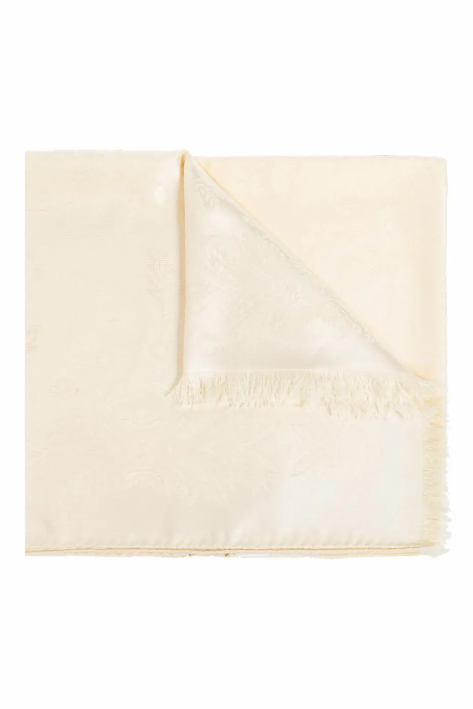 Etro cream Scarf with decorative pattern