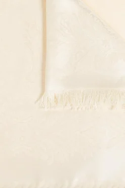 Etro cream Scarf with decorative pattern