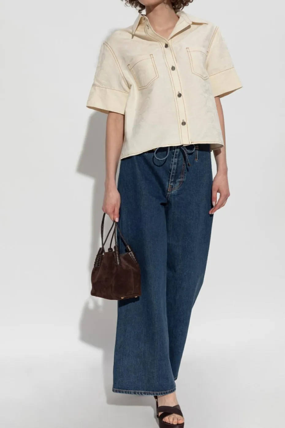 Etro cream Short-sleeve shirt