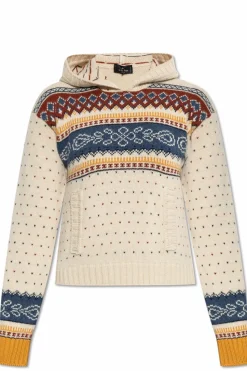 Etro cream Wool hoodie sweater