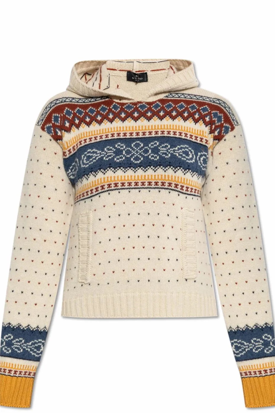 Etro cream Wool hoodie sweater