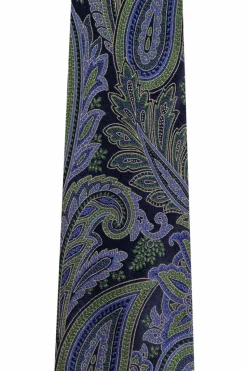 Etro GREEN Patterned tie
