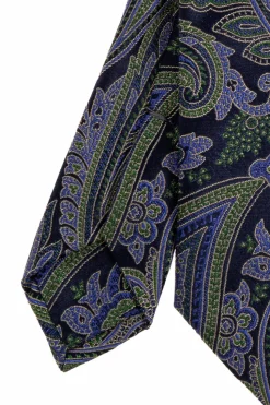 Etro GREEN Patterned tie