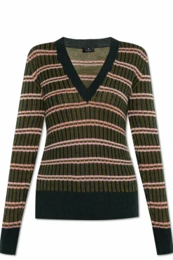 Etro GREEN Striped sweater
