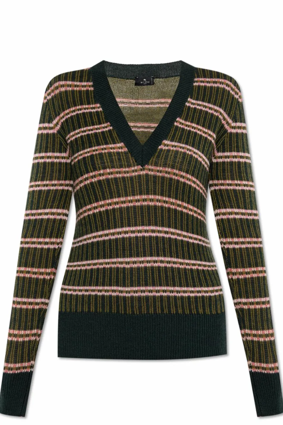 Etro GREEN Striped sweater