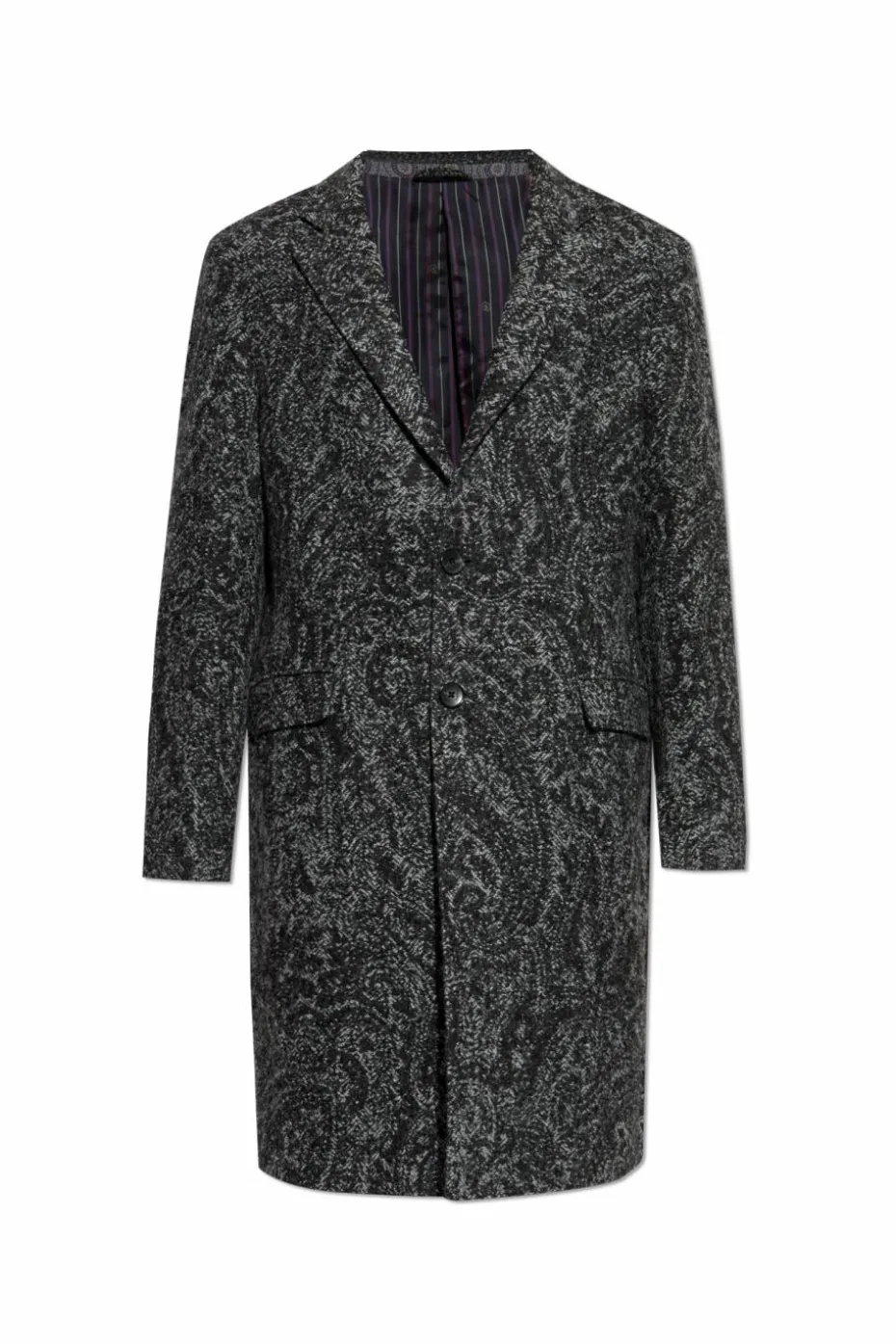 Etro GREY Coat with open lapels