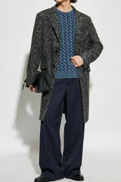 Etro GREY Coat with open lapels