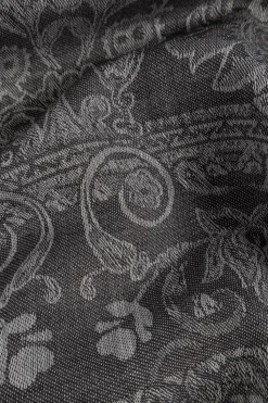 Etro GREY Scarf with a decorative pattern